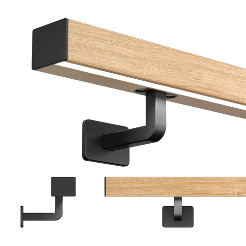 Led holzhandlauf 40x50 eiche - led,